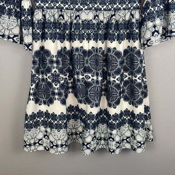 Eliza J Navy and White Mini Dress - Picture 7 of 12